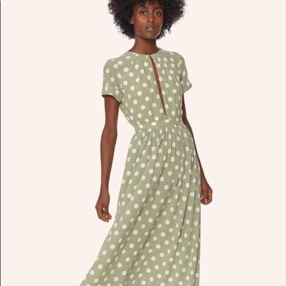 Mara Hoffman Polka Dot Maxi Dress